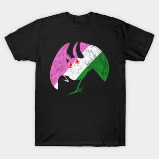 Non-Binary Pride Mothman T-Shirt